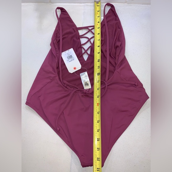 NEW Billabong Sol Searcher Sweet Plum One Piece Swimsuit • Womens Large - Picture 5 of 7